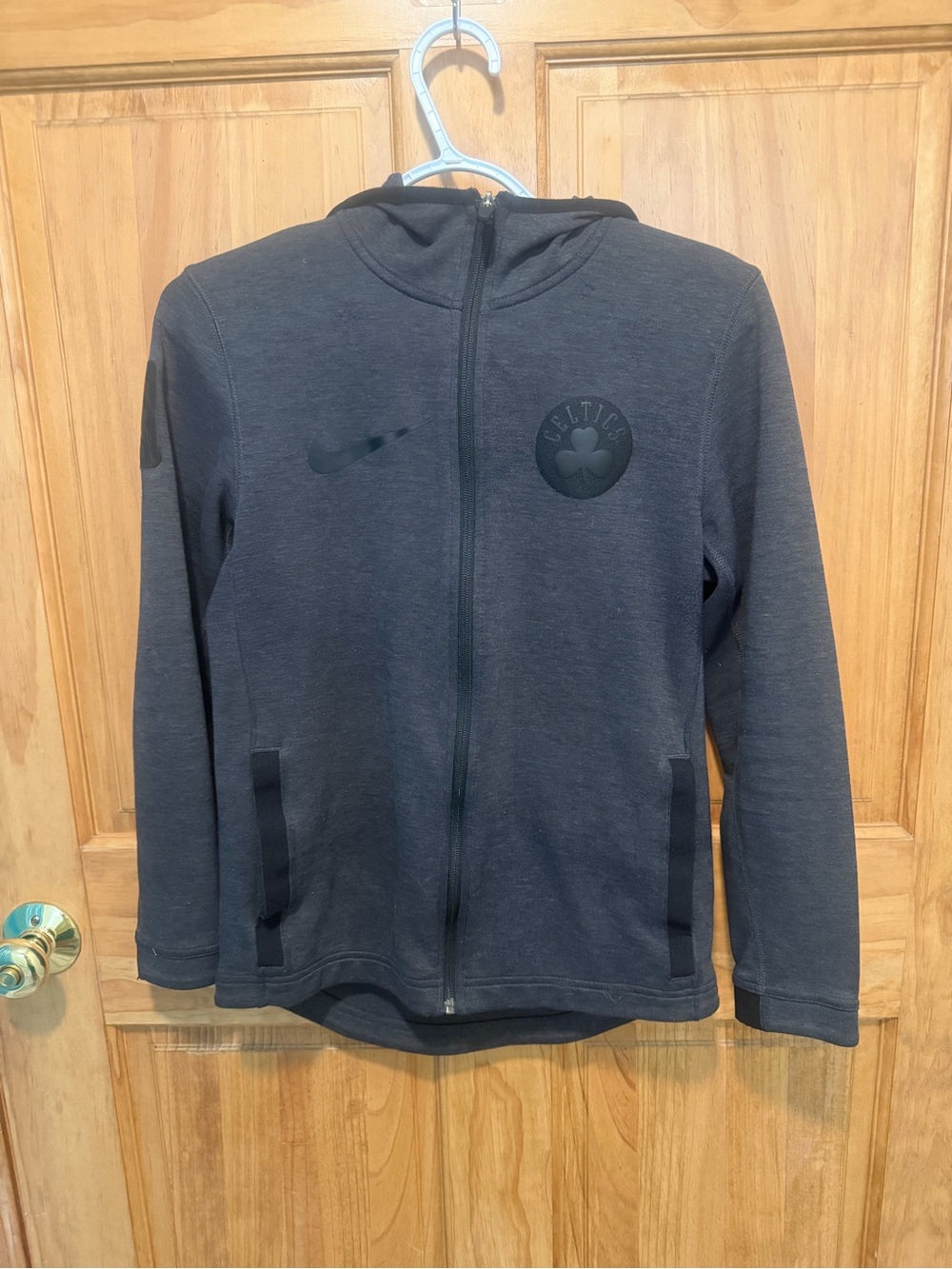 Nike Boston Celtics NBA Dri-FIT Full Zip Hooded Jacket Black Men’s Large